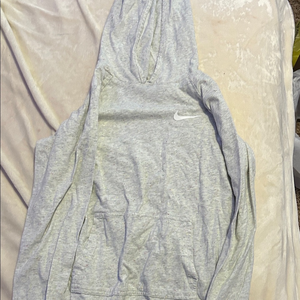 Nike Light Gray Pullover Hoodie